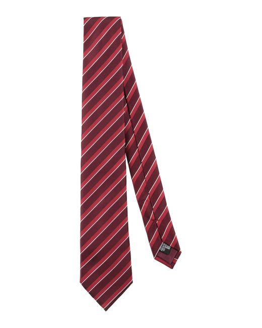 Corbata y pajarita Giorgio Armani de hombre de color Red