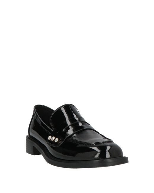 Twenty Four Haitch Black Loafers Synthetic Fibers