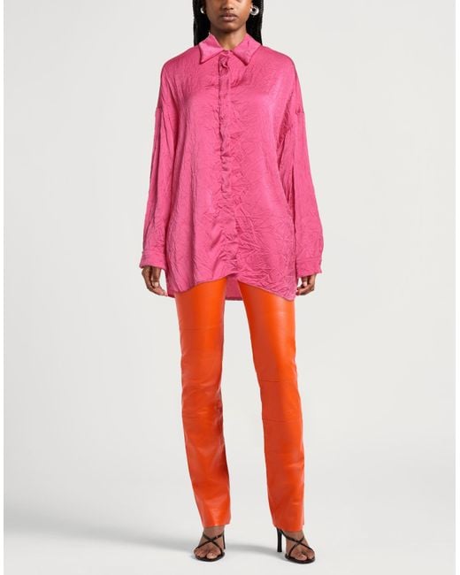 Gaelle Paris Pink Fuchsia Shirt Polyester