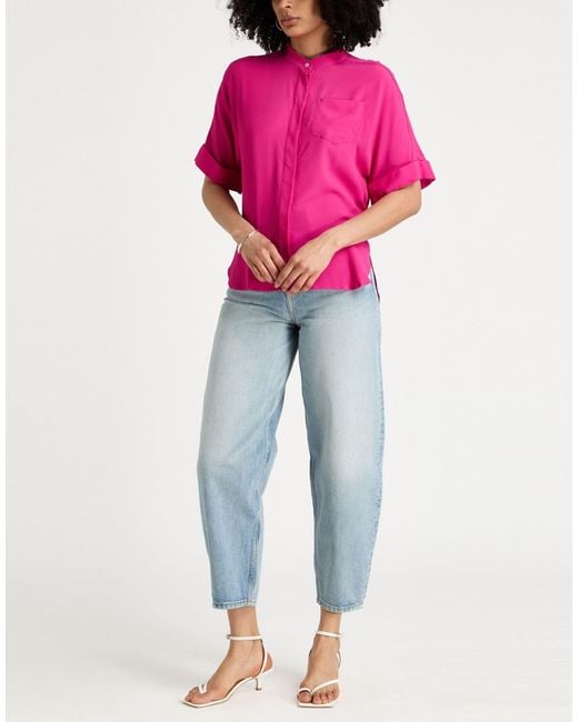Marella Pink Shirt Acetate, Silk