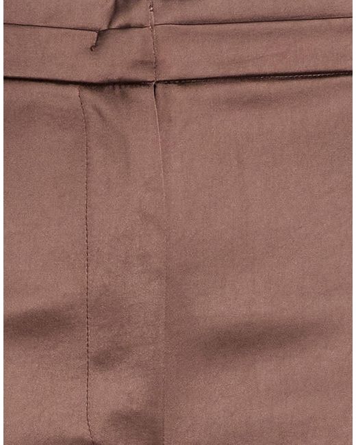 Patrizia Pepe Brown Dark Pants Polyester