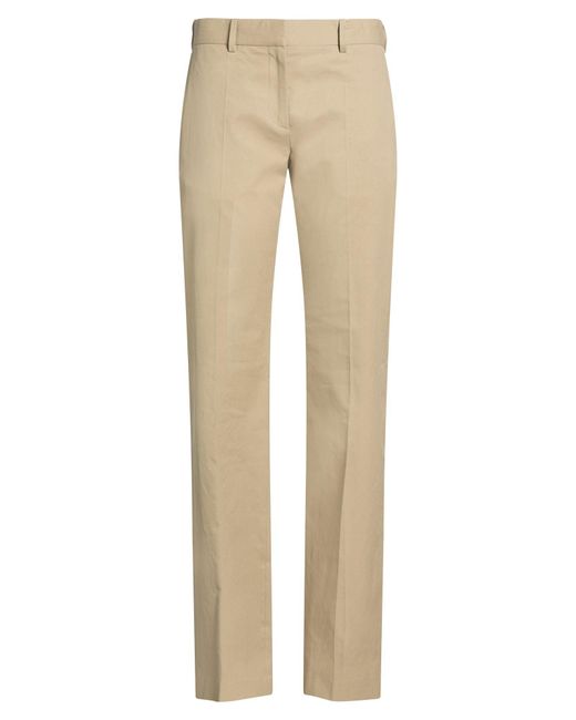 The Row Natural Khaki Pants Cotton, Elastane