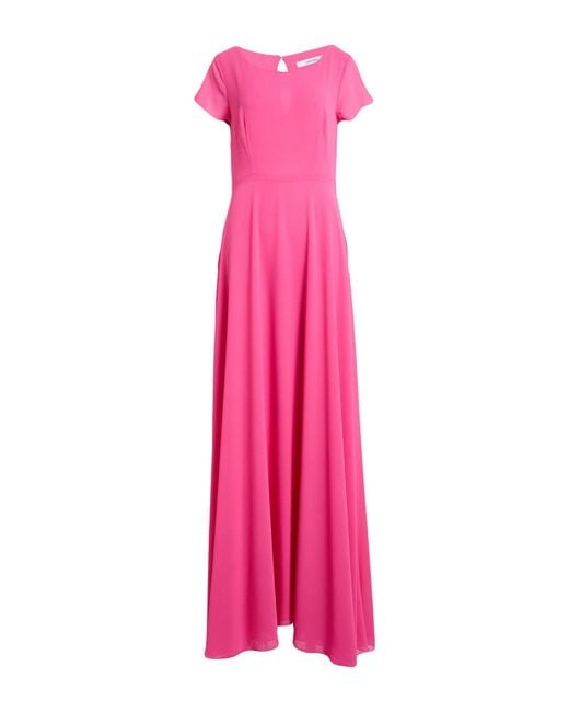 LANACAPRINA Pink Maxi Dress Polyester