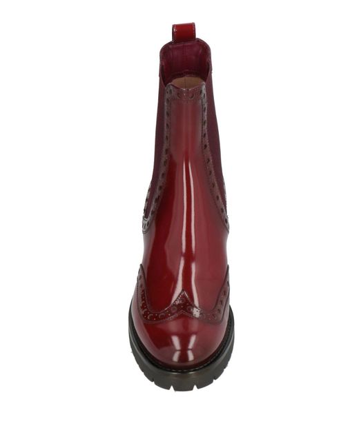 Santoni Purple Ankle Boots