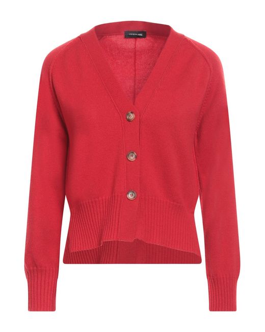 Anneclaire Red Cardigan Wool, Cashmere