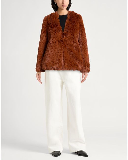 Twinset Brown Shearling & Teddy