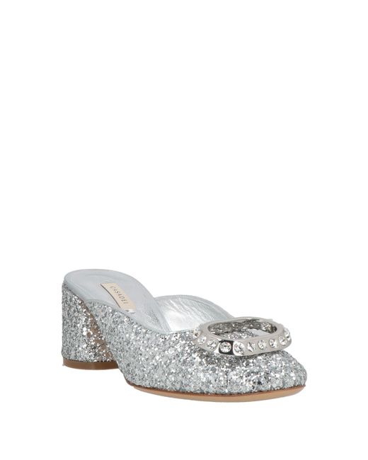 Casadei White Mules & Clogs