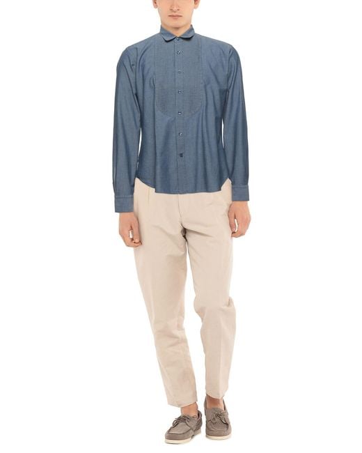 Orian Blue Shirt Cotton for men