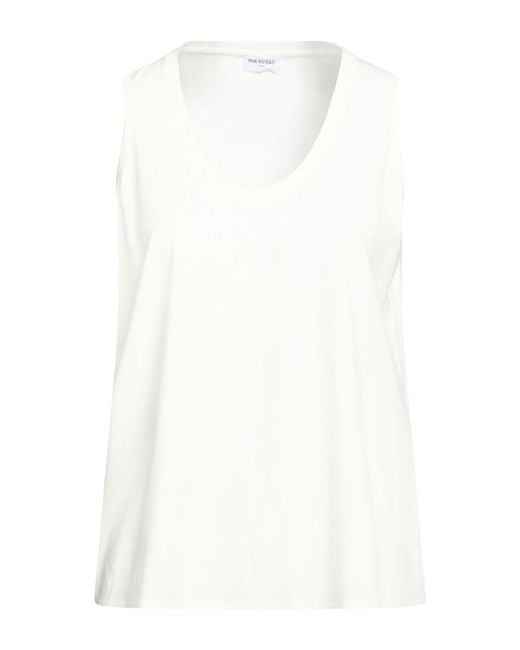 RUE DU BAC White Top Viscose, Polyamide, Elastane