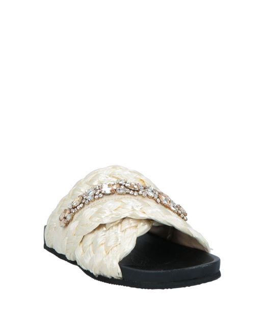 De Siena White Sandals