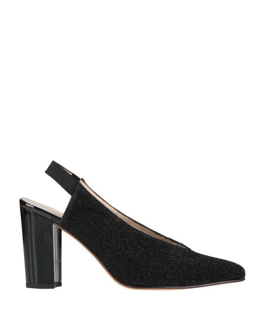 Daniele Ancarani Black Pumps Textile Fibers
