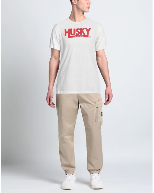Husky White T-shirt for men