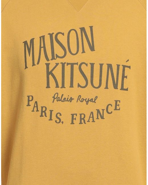 Maison Kitsuné Yellow Sweatshirt for men