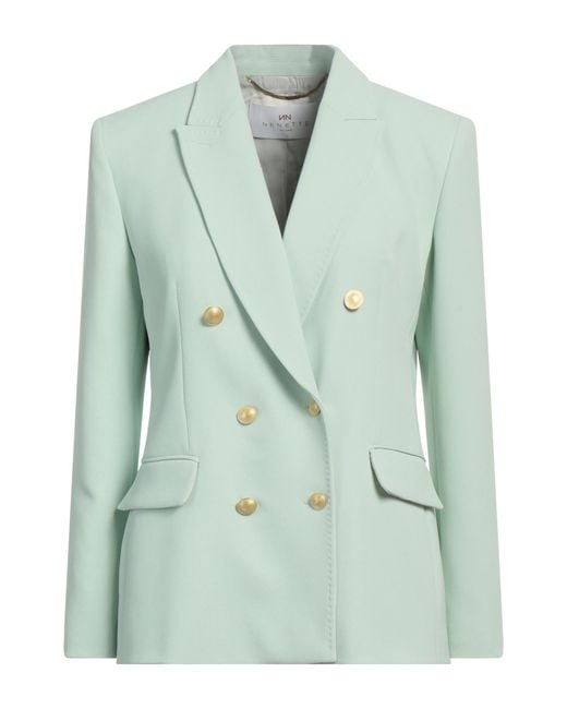 Nenette Green Blazer Polyester, Elastane