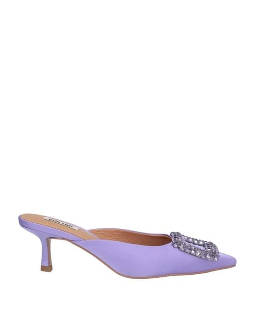 Bibi Lou Purple Mules & Clogs