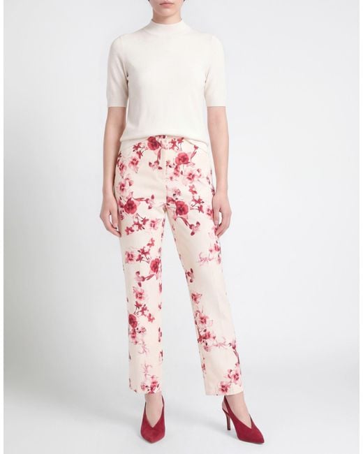 Imperial Pink Ivory Pants Polyester, Elastane