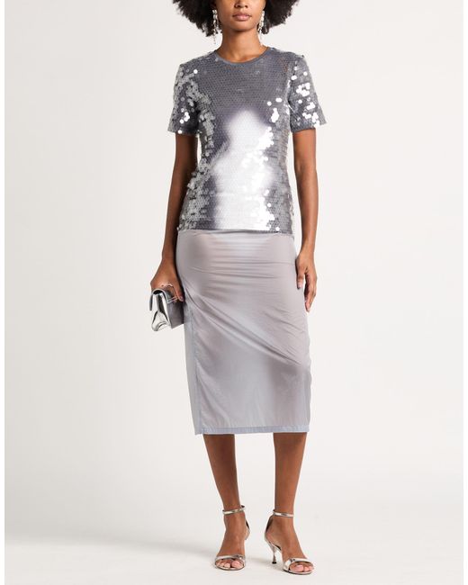 Sportmax Gray Top Polyamide, Elastane