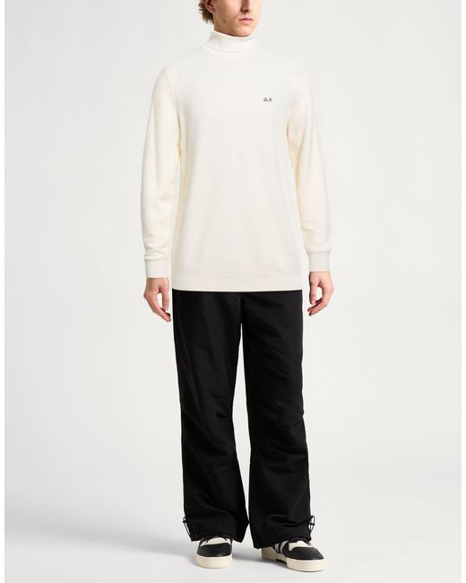 Sun 68 White Turtleneck for men