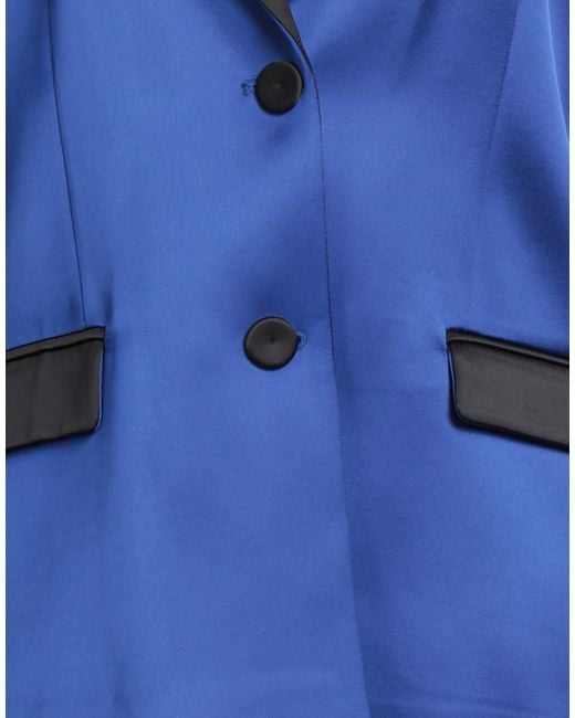 Gaelle Paris Blue Noir Blazer Polyester, Elastane