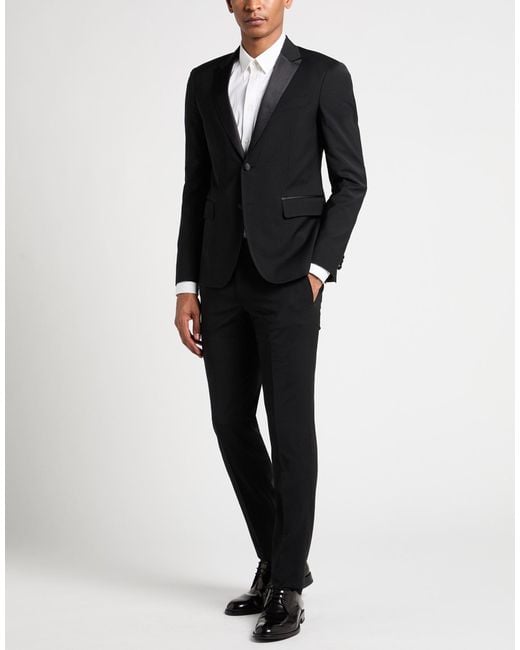 Brian Dales Blue Suit Wool, Polyester, Elastane for men
