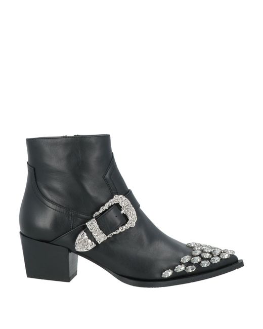 Bottines Ras en coloris Black