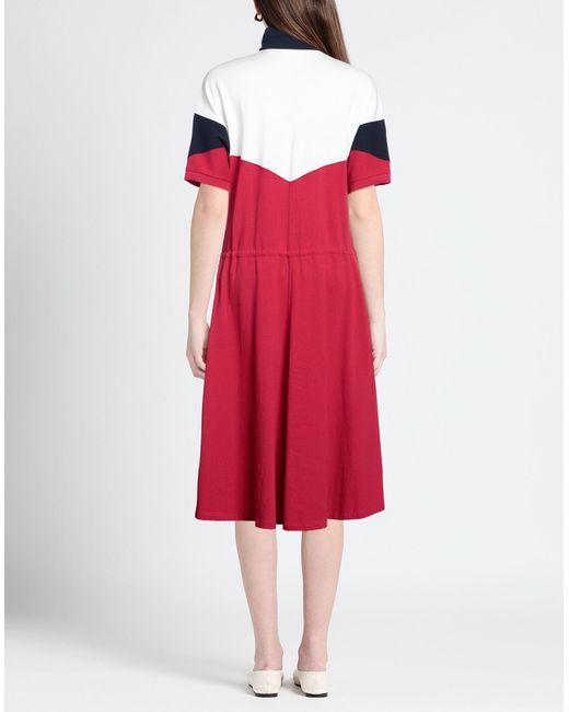 Lacoste Red Midi Dress