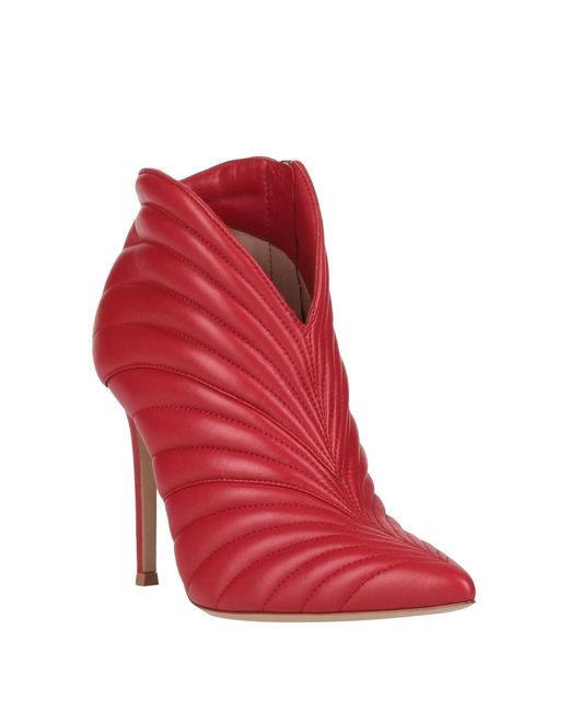 Gianvito Rossi Red Ankle Boots