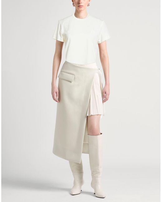 Y-3 White T-Shirt Recycled Polyester, Wool