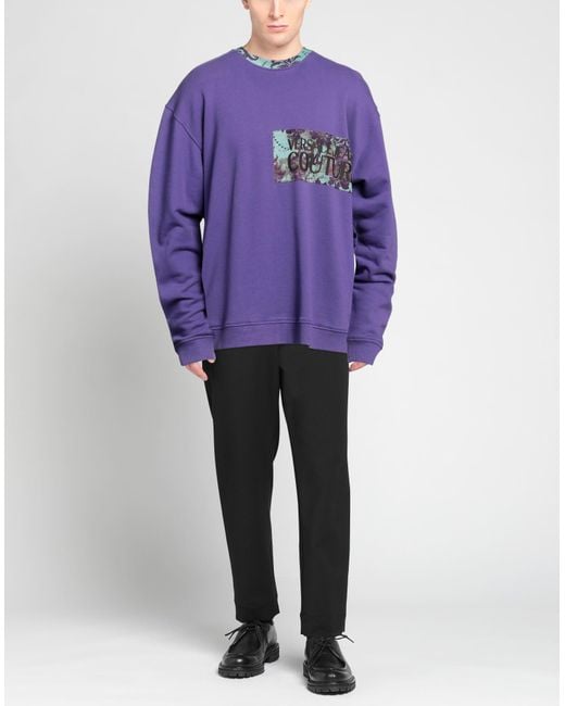 Versace Jeans Couture Purple Sweatshirt for men