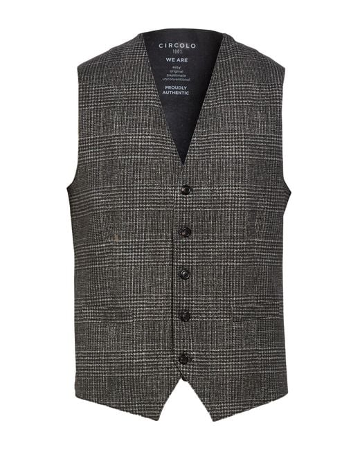 Circolo 1901 Gray Waistcoat for men