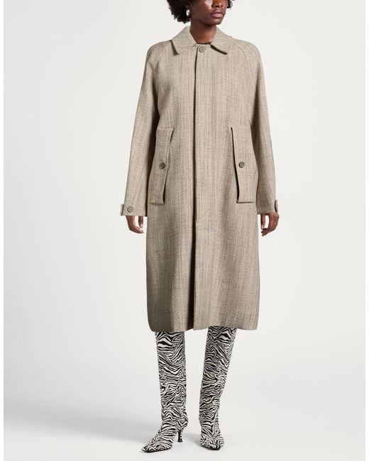 Tela Natural Coat Polyester, Virgin Wool