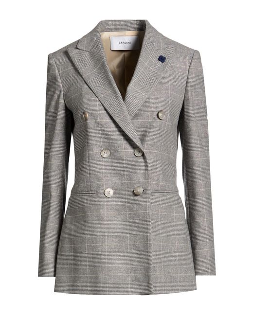 Lardini Gray Blazer Viscose, Polyester, Polyamide, Elastane