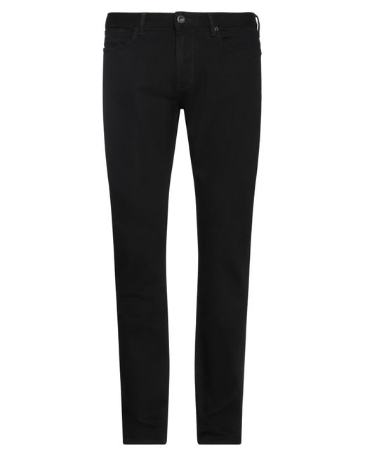 Emporio Armani Black Denim Trousers for men