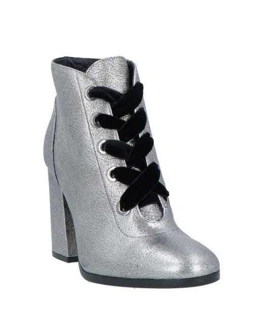 Chantal Gray Ankle Boots