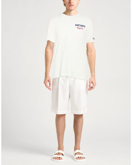 Mc2 Saint Barth White T-Shirt Cotton for men