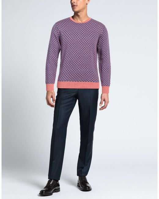 Drumohr Purple Sweater for men
