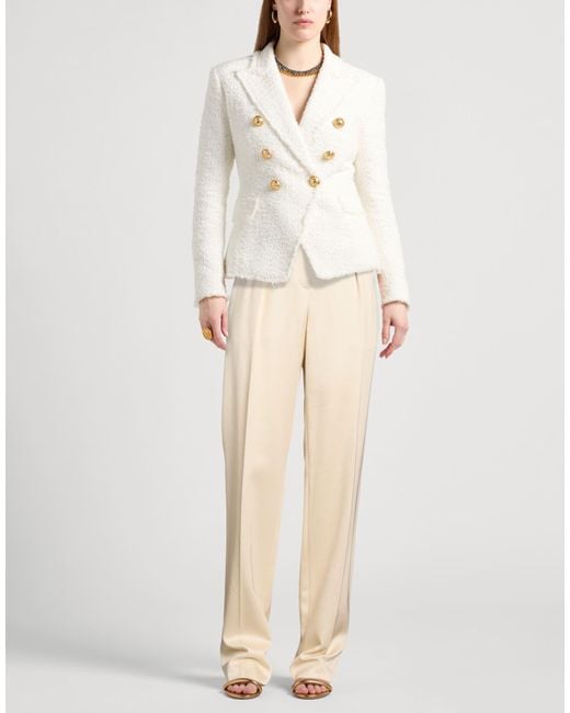 Tom Ford Natural Pants Silk, Virgin Wool