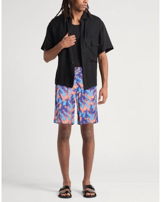 Roberto Collina Blue Shorts & Bermuda Shorts for men