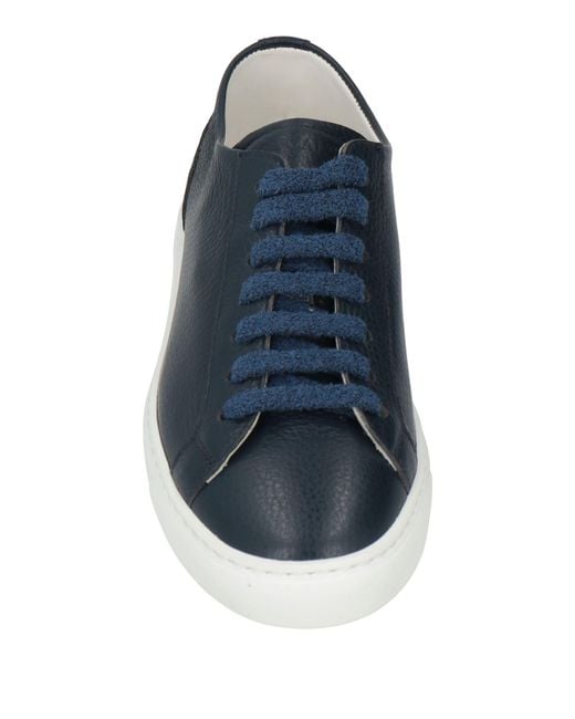 Doucal's Blue Sneakers Leather
