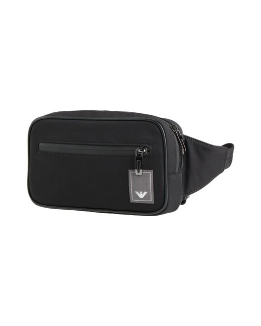 Emporio Armani Black Belt Bag for men