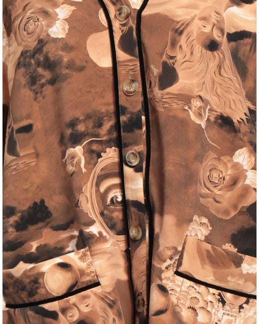 Vivetta Brown Camel Shirt Polyester, Elastane