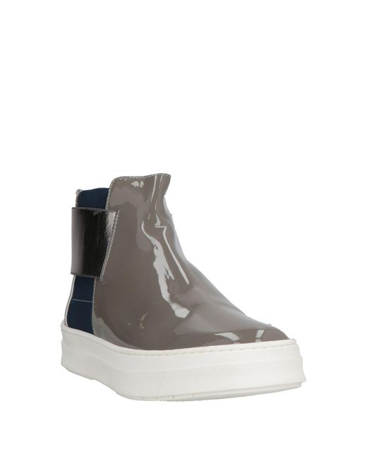 Pollini White Ankle Boots Leather for men