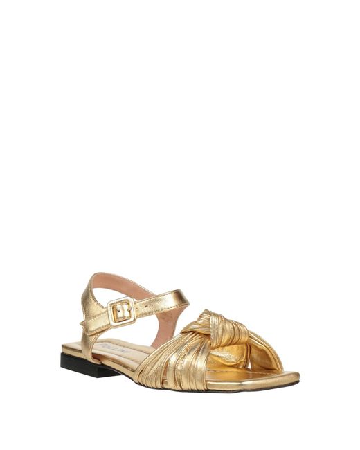 Pollini Natural Sandals Leather