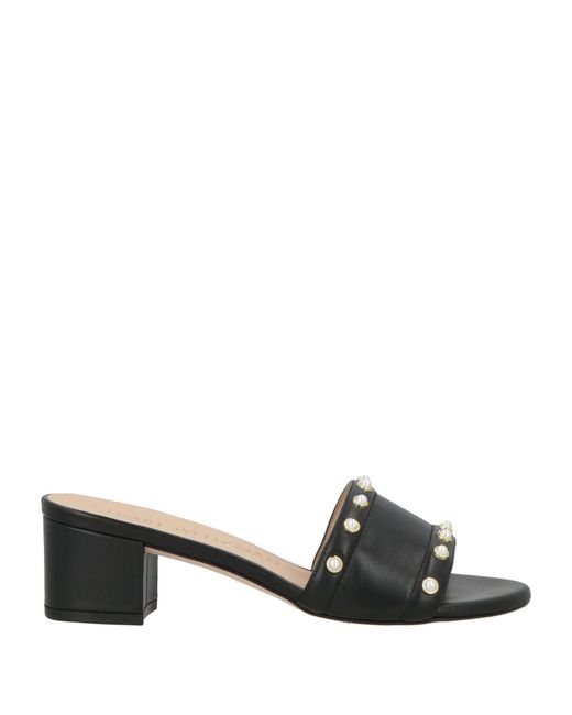 Stuart Weitzman Black Sandals Calfskin