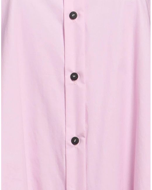 Vestido midi Tela de color Pink