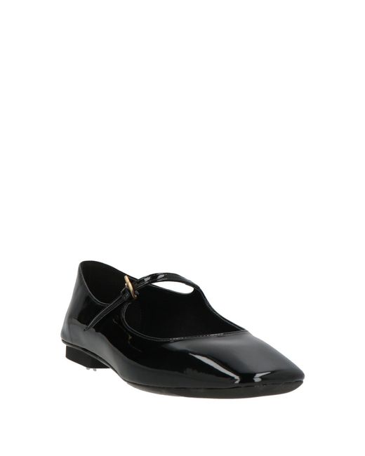 A.Bocca Black Ballet Flats Synthetic Material