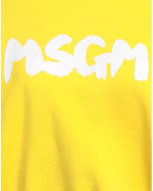 Sudadera MSGM de color Yellow