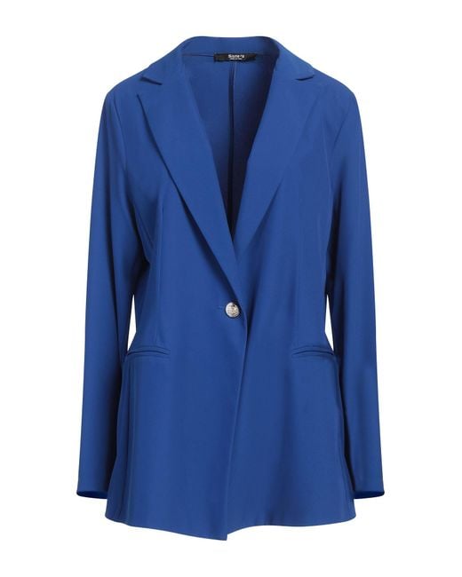 Siste's Blue Blazer Polyester, Elastane