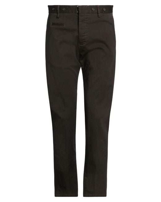 Messagerie Black Pants Cotton, Elastane for men