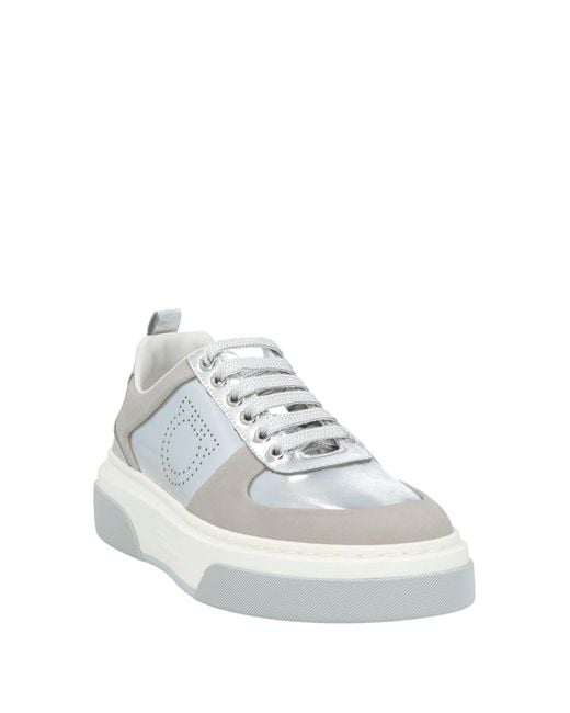 Ferragamo White Light Sneakers Calfskin